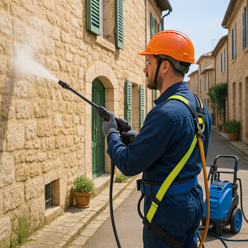 Nettoyage de façades, toitures, gouttières et extérieurs
